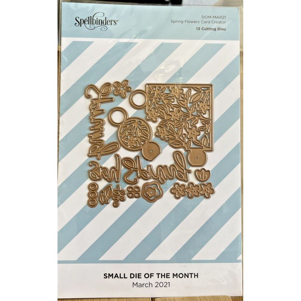 Spellbinders Small Die Of The Month, Spring Flowers Card Creator, DOM-MAR21